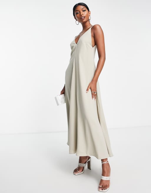 Asos 2024 taupe dress