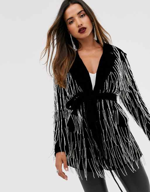 Blazer hotsell with fringe