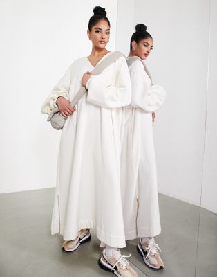 Asos Donna Abbigliamento Maglioni e cardigan Felpe e hoodies Felpe Vestito felpa oversize color avorio 