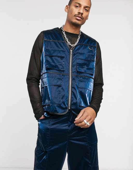 ASOS EDITION - Combi-set in hoogglans blauw, 2 van 4