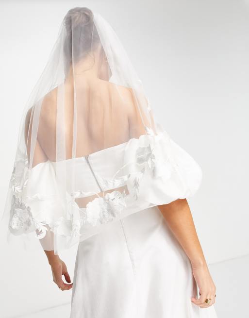 ASOS EDITION - Voile longueur hanches brodé à fleurs, 2 de 4