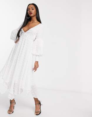 asos midi dress with sleeves
