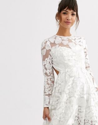 ASOS EDITION wedding dress with open 