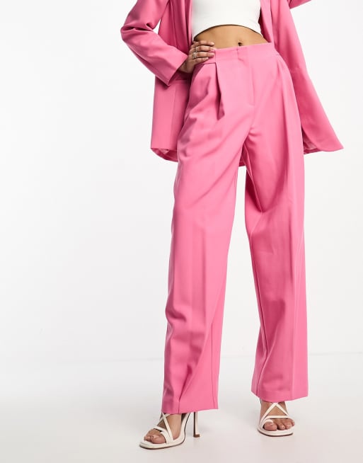 Zara pink hotsell wide leg trousers