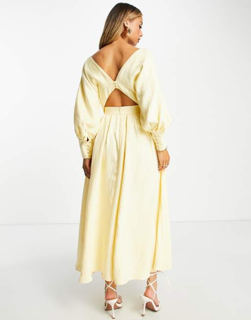 Asos lemon outlet dress