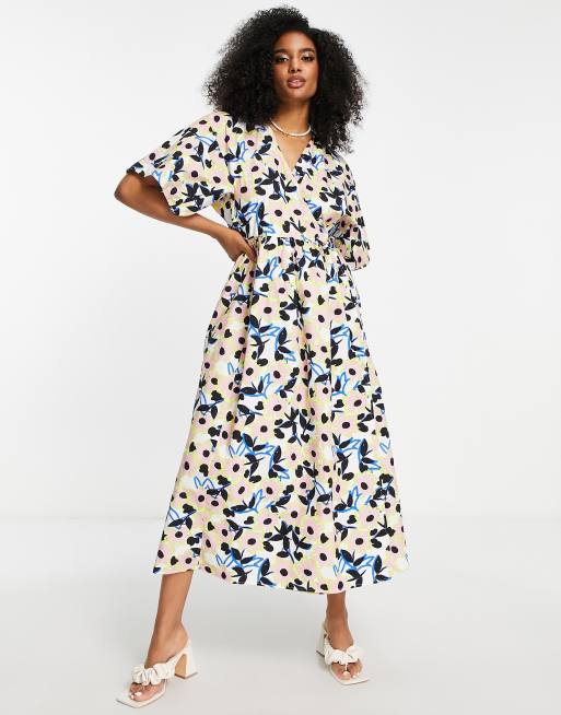 Asos midi dress outlet floral