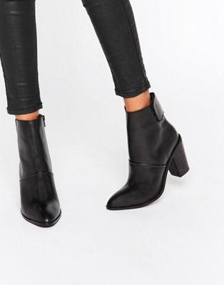 ASOS EFFIE Leather Ankle Boots | ASOS