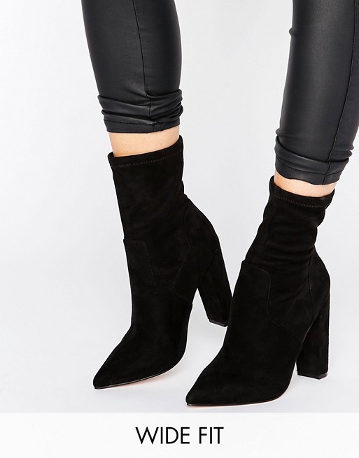 ASOS | ASOS ELBA Wide Fit Pointed Sock Boots