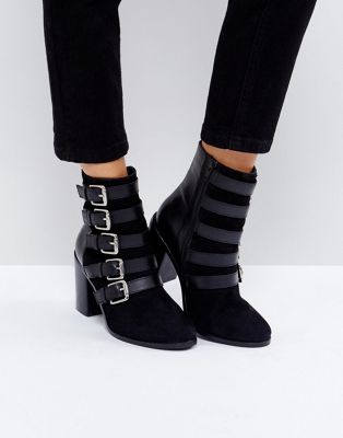 ASOS ELECT Leather Buckle Boots | ASOS