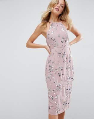 asos tall sequin dress