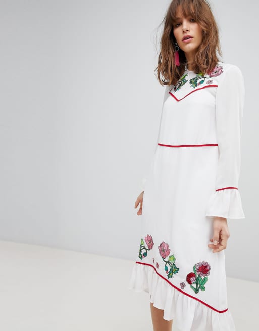 western midi frock