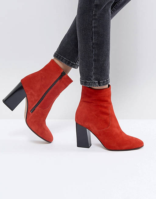 ASOS EMSEY Suede Ankle Boots