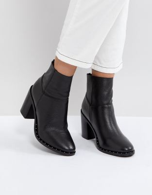 ASOS ENVY Leather Ankle Boots | ASOS