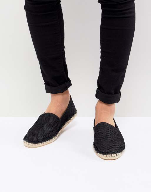 ASOS - Espadriller i sort net