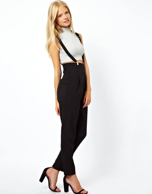 BASICALLY. Suspender Pant  premium womens basic clothing and