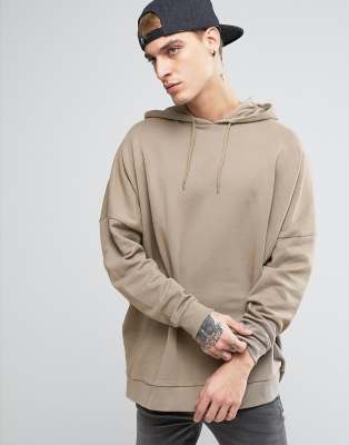 hoodie beige oversized