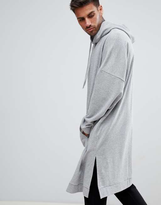 Asos oversized longline outlet hoodie