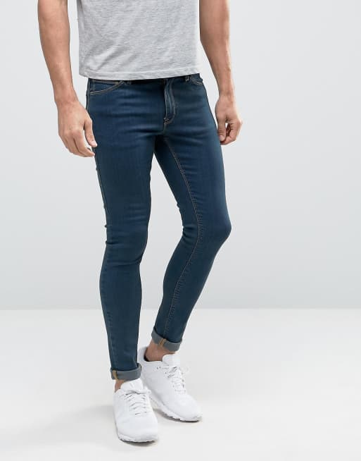 ASOS | ASOS Extreme Super Skinny Jeans In Blue Dark Wash