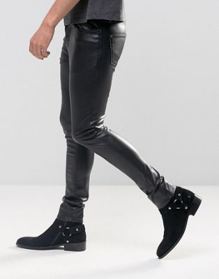super skinny leather jeans