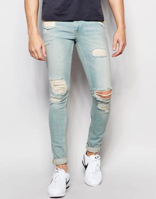 ASOS Extreme Super Skinny Jeans With Rips | ASOS