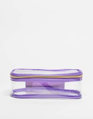 ASOS Face + Body Beauty Bag - Purple-No colour