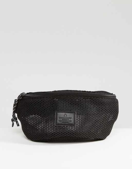 Black mesh outlet fanny pack