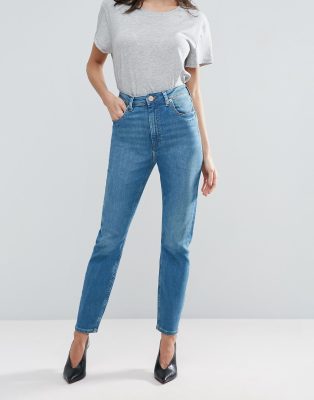 high waisted mom jeans asos