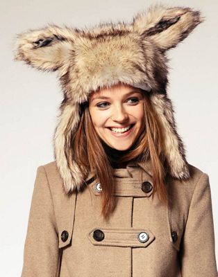 fur ear hat