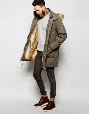 parka coat with fur inside