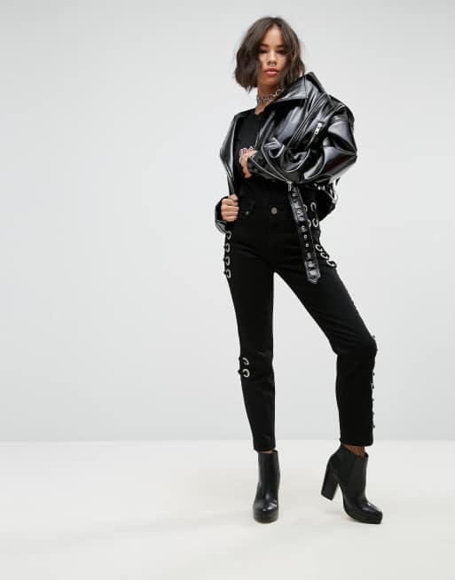 Asos on sale vinyl jacket