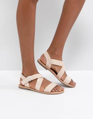 asos fi embellished flat sandals