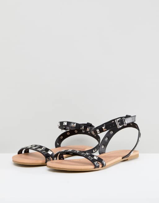 ASOS - FIBBING - Sandali piatti con borchie, 2 di 4