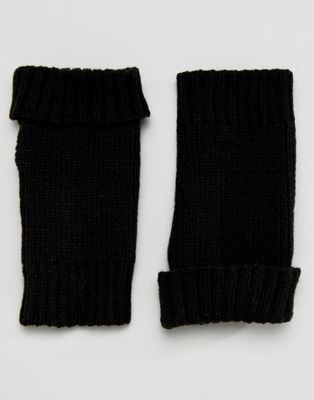 ASOS Fingerless Handwarmer Gloves In Black | ASOS