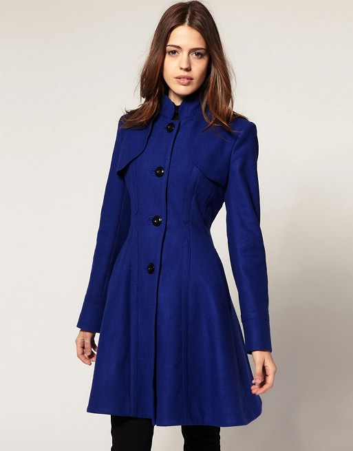ASOS | ASOS Fit And Flare Coat With Collar