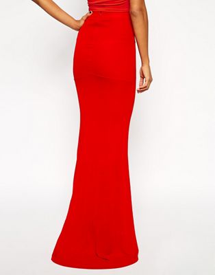 fitted maxi skirt