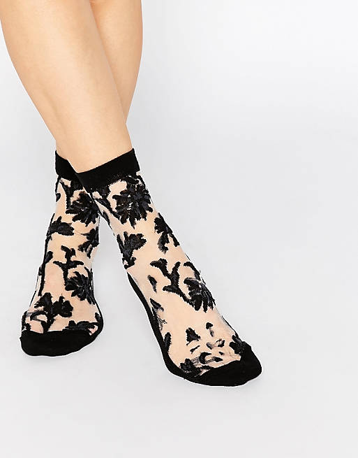 ASOS Floral Sheer Ankle Socks | ASOS