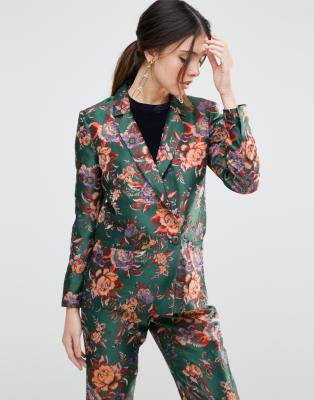 vintage floral blazer