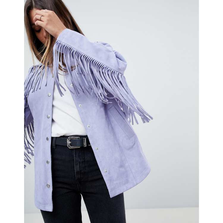 Mens fringe jacket on sale asos