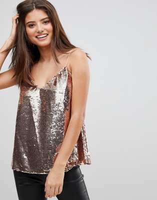 asos sequin cami