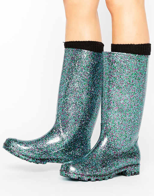 Glitter gumboots cheap