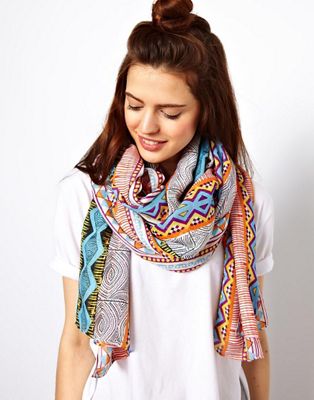 tribal print scarf