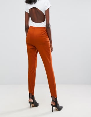 ASOS - Gewassen skinny broek met elastiek om de voet | ASOS