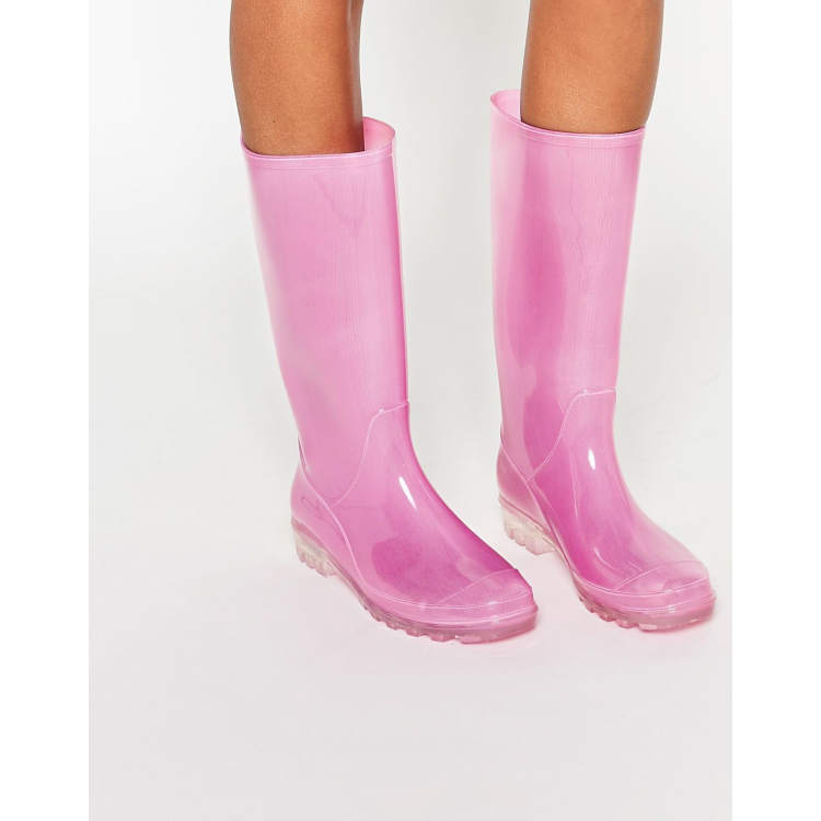 Light pink outlet wellies