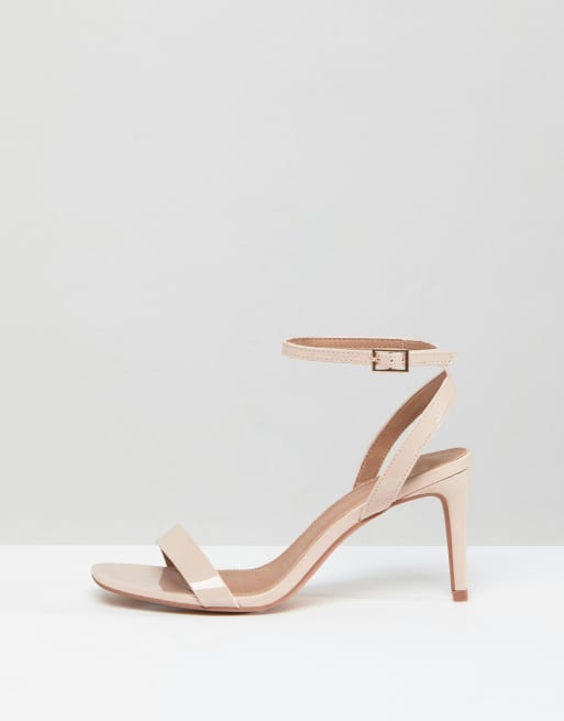 Asos half time store barely there heeled sandals