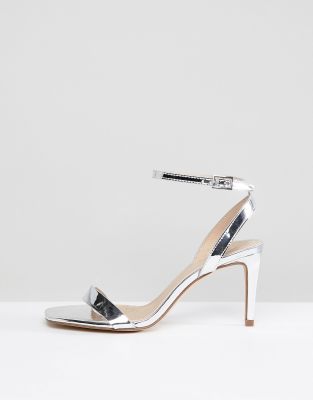 asos half time barely there heeled sandals