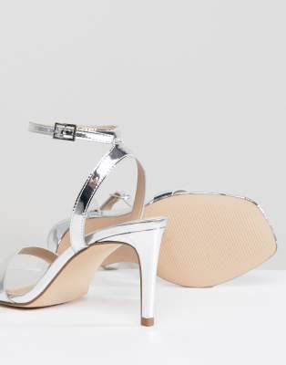 asos half time barely there heeled sandals