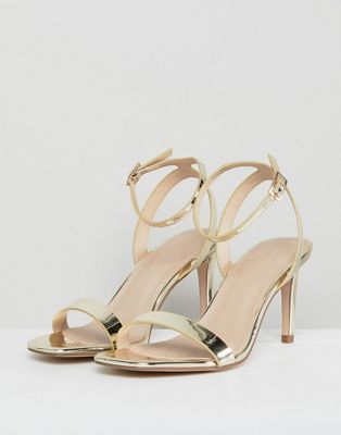 asos half time barely there heeled sandals