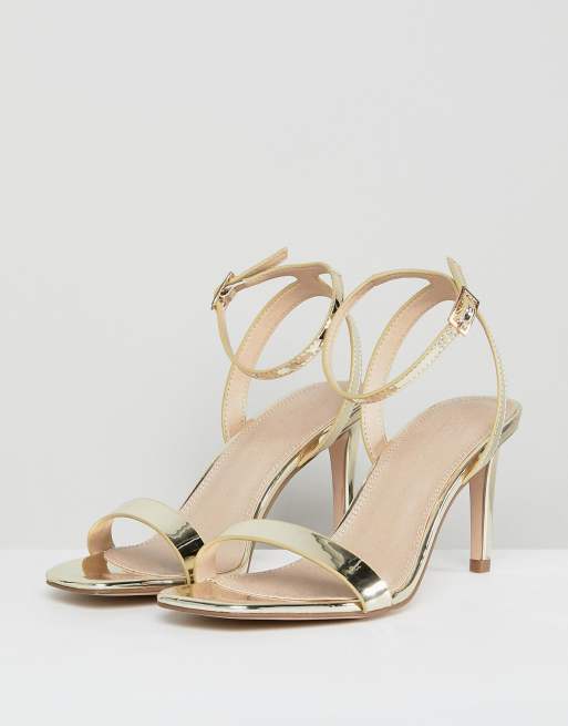 Asos half time store barely there heeled sandals