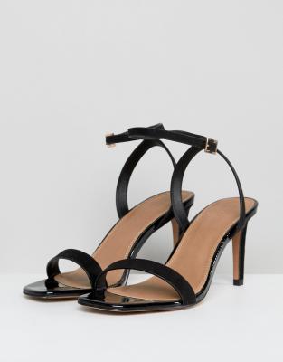 asos half time barely there heeled sandals