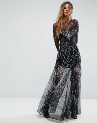 awaken my love black long sleeve lace maxi dress